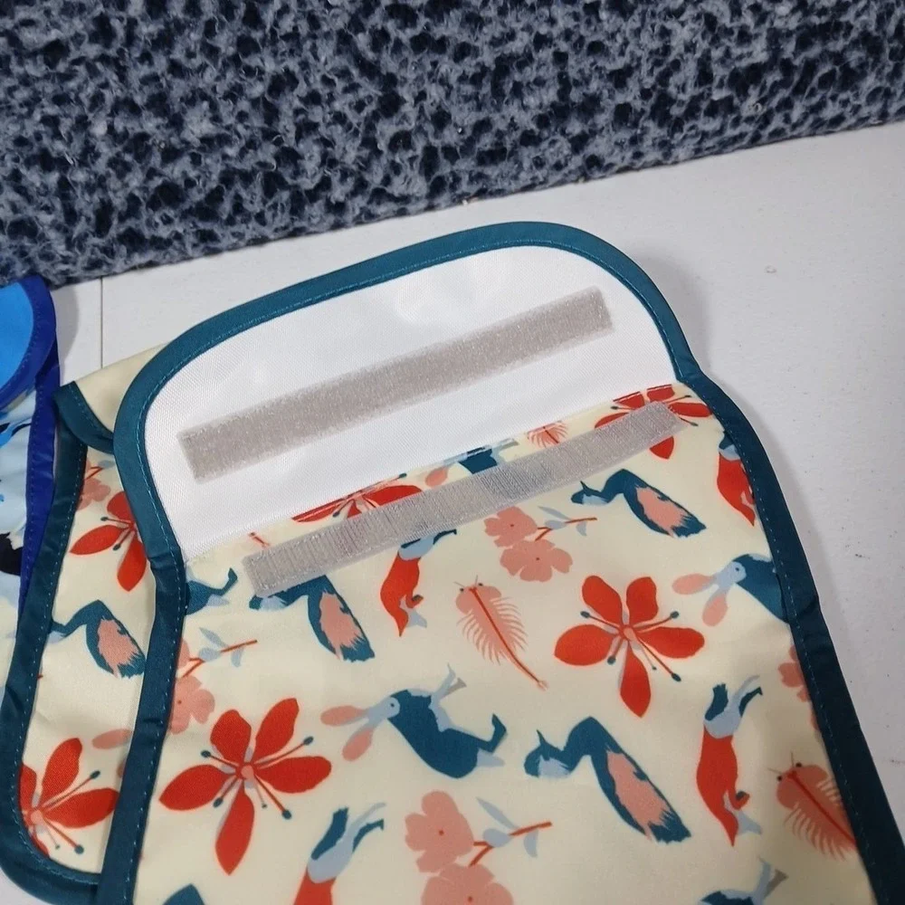 ChicoBag Snack Time Bags Unisex Blue Floral Reusable Food Storage